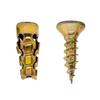 6x14mm Expansion Screws, Flat-Fit Countersunk Head for Cabinet Hinge Repair, Heavy-Duty Steel Wall Wood Expansion Screws, Strong Grip Thread Repair
