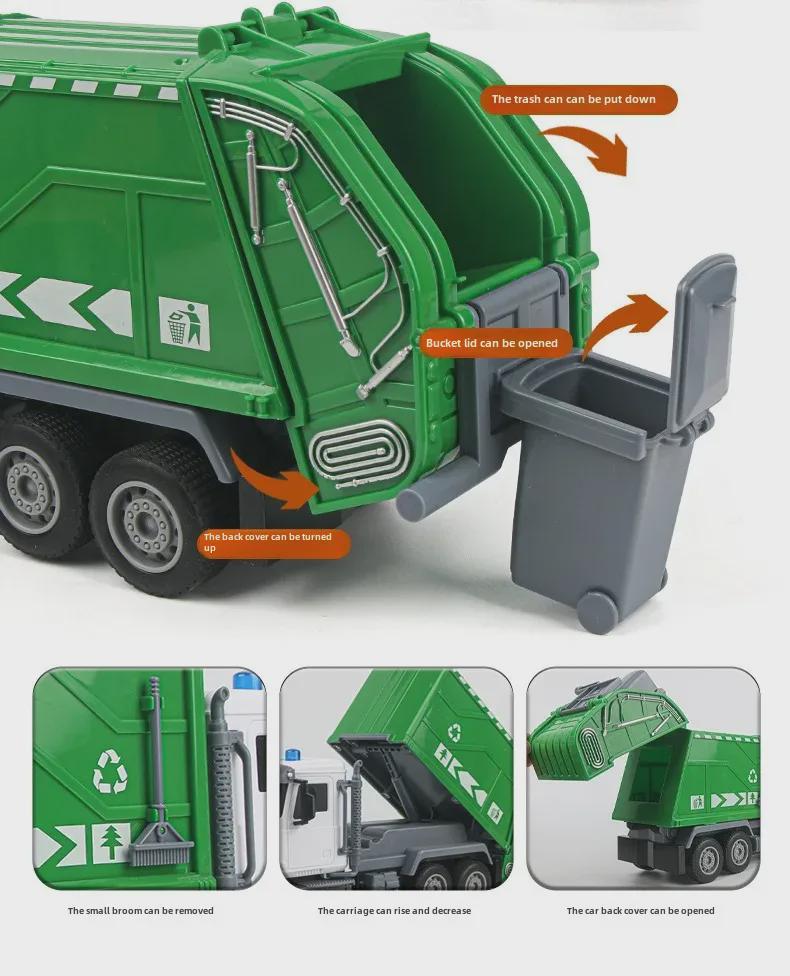 Set de jucării multifuncțional cu telecomandă, basculantă și betonieră