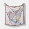 Luxury Print Silk Square Scarf Women Spring Neck Tie Shawl Wraps Female 53cm Hair Hand Wrist Headkercheif Hijab Bandana