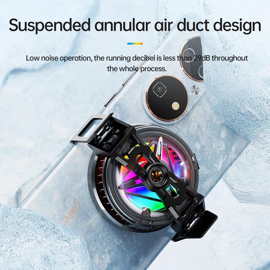 Plextone EX2 Pro Heat Sink Mobile Phone Gaming Radiator Magnetic Turbofan Portable Cooling Fan