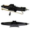 2.0T Car Jack with Scissor Hand-Crank, Outdoor Emergency Use, Black