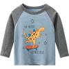 27kids Kinder Herbst 2025 Jungen Langarm Unterzieh-T-Shirt im koreanischen Stil