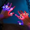 Kids Halloween Glow Rings 10-50 Pcs-Luminous LED Jewelry for Trick or Treat,Halloween Party Favors with Glow in The Dark Effect