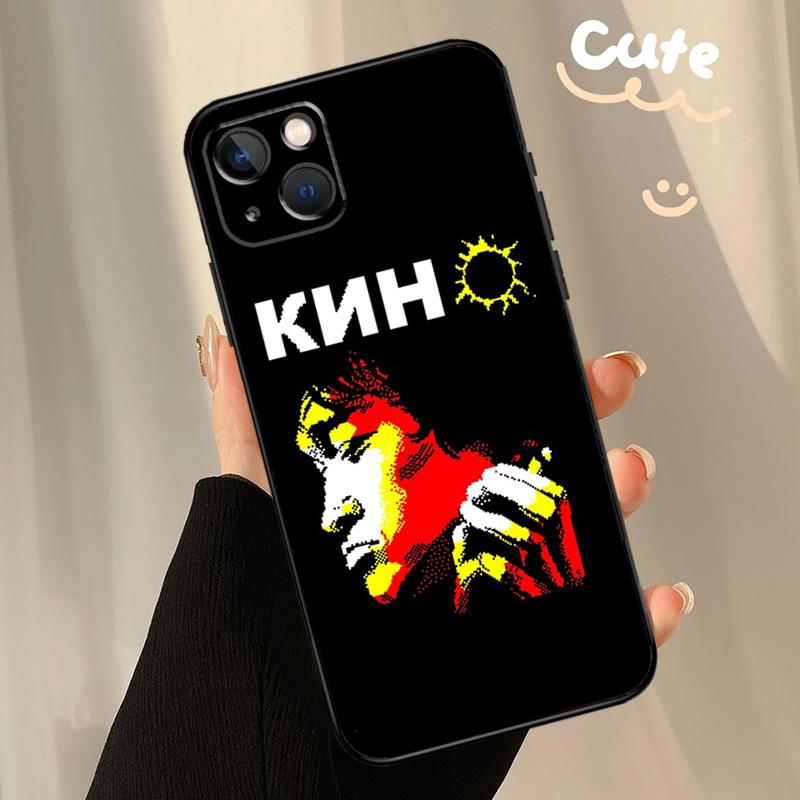 Viktor Tsoi Case For iPhone 13 12 11 14 15 16 Pro Max XR XS X Plus  12 13 Mini Bumper Cover Capa