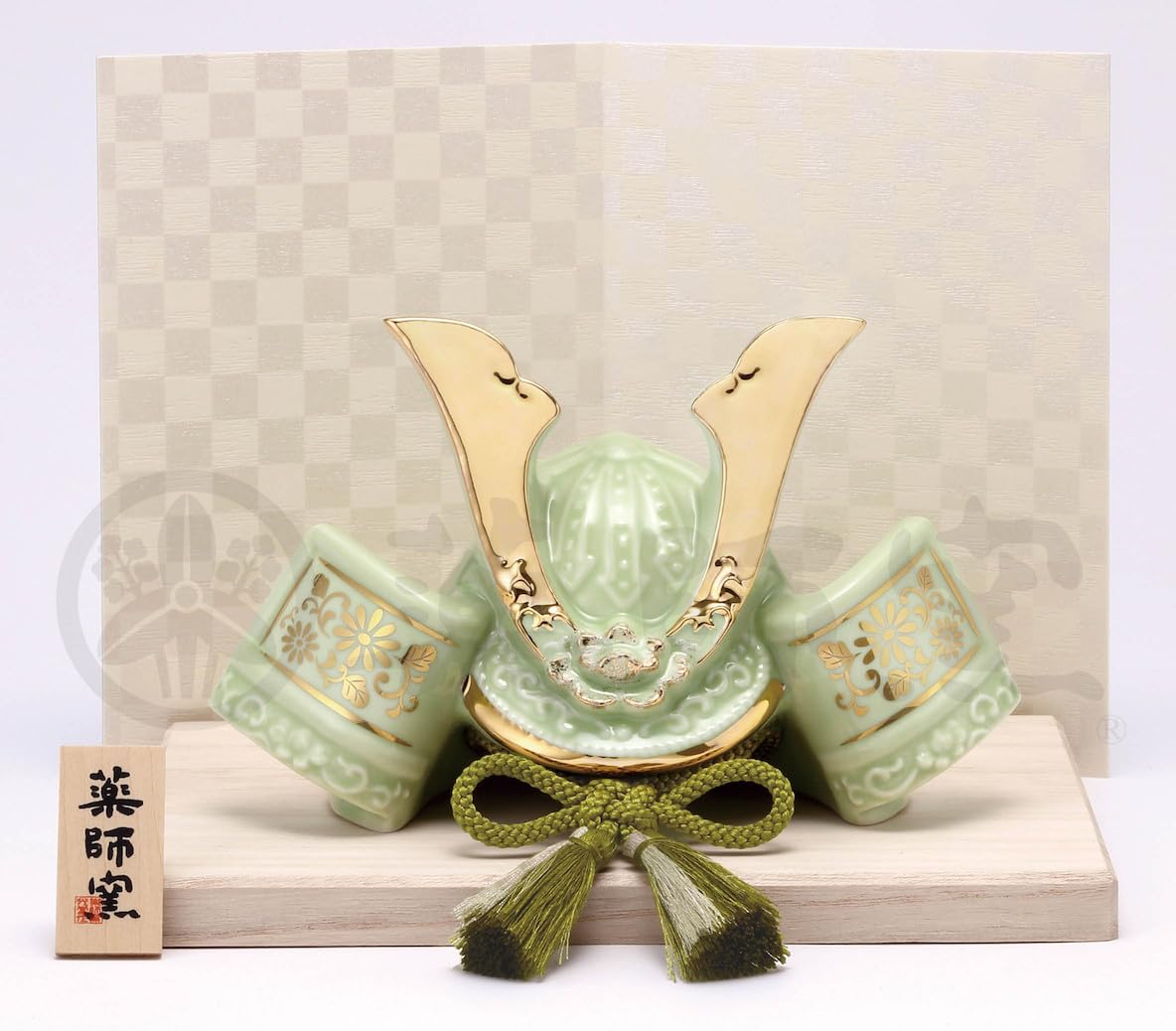 

Kabuto Festival Dolls Dye-painted (young green) [9.5cm] Boys