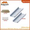 Aluminum Alloy Electrician Slide Rail - 4/8/12 Inch Top Hat Slotted Rail for Mounting Hardware Components