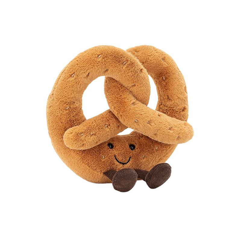 JELLYCAT Fun Food Series Pretzel Cute Doll Plush Doll 18cm Tall