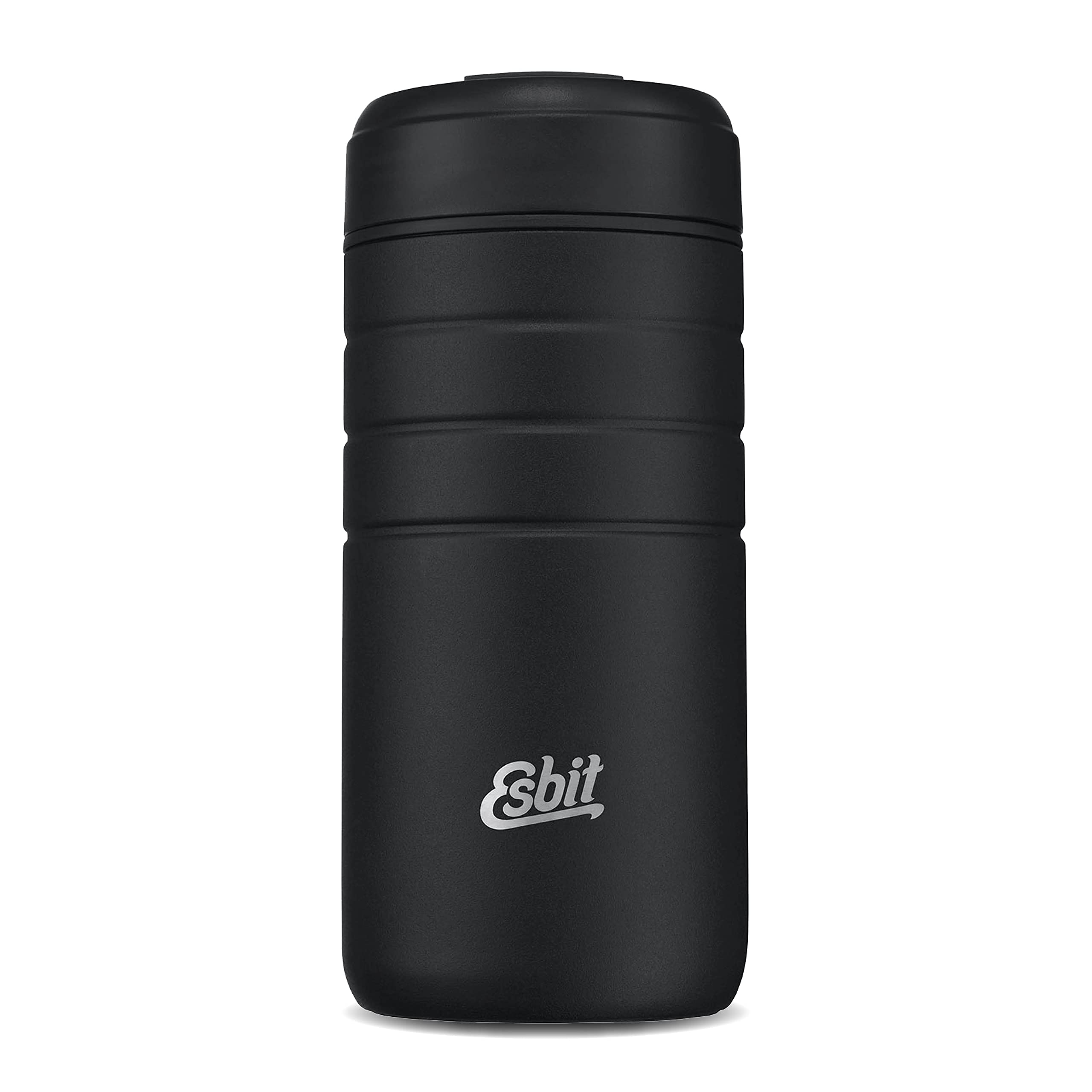 

Esbit Majoris Thermo Mug with Flip-Top Lid, Black, 450ml, ESMGF450TLBK, Insulated for Outdoor Camping