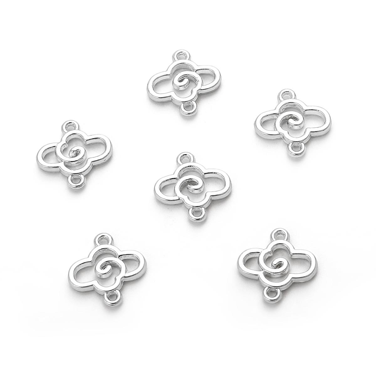 

Антикварный двойной подвесной пенант из сплава с цветком сливы для самостоятельного изготовления ювелирных изделий, аксессуары для рукоделия 12x12mm серебряный