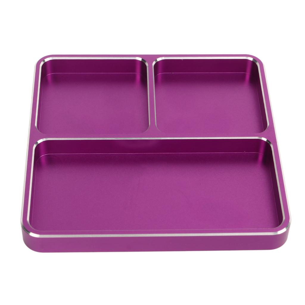 Metal RC Screw Tray Aluminum Alloy Screw Fitting Disk RC Repair Tool for RC Car Boat Model Airplane