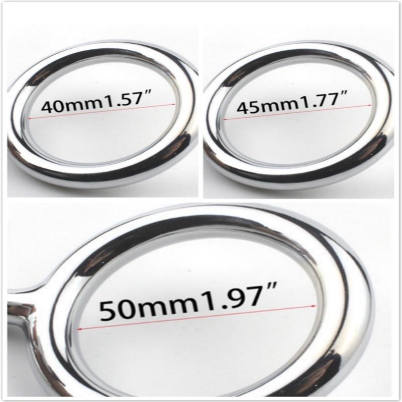 Rustfritt stål metall krok forsinkelsesring for menn