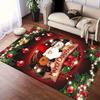 1pc Christmas Themed Rug, Merry Chrismas Print, Bedside Carpet, Non Slip Laundry Room Mat, Machine Washable Water Absorbing Entrance Door Ma