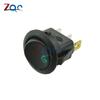 5pcs 12V LED Dot Light Car Switch Auto Boat Round Rocker 3Pin ON/OFF Toggle SPST Switch 4 Colors Blue Yellow Red Green