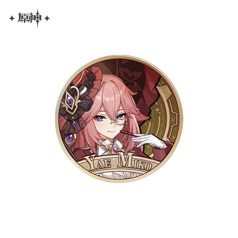 

Sunsyea Genshin Impact Official Merch miHoYo Original Authentic 2024 JNXJ Series Acrylic Stand Badge Keychain Tartaglia Yae Miko