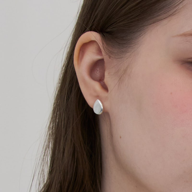 STILL INSTANT Rose with Dew - Earring 02