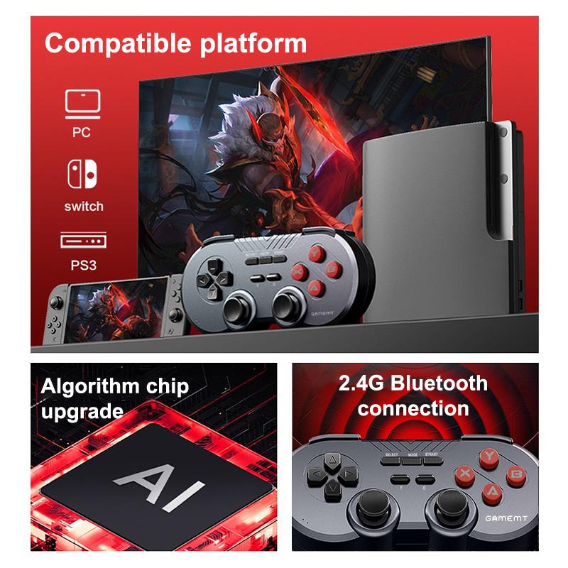 Controlador Bluetooth Sem Fio Para Switch PC Celular Computador 2.4G Gamepad Joystick Mini Controlador de Jogo Game Stick