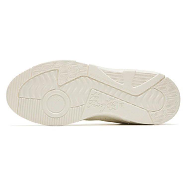 Anta Flame 3.0 Slip Resistant Cushioning Abrasion Resistant Low top Skateboard Shoes Women's Pure White 122248089-3