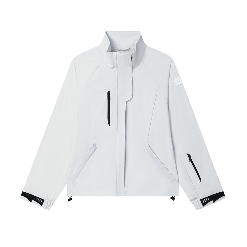 Fila Milano Series Versatile Casual Stand Collar Woven Jacket Women Jacket Cloud-White F11W515706FWT