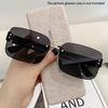 New Frameless Fashion Glasses for Men and Women Square Sunglasses for Both Genders