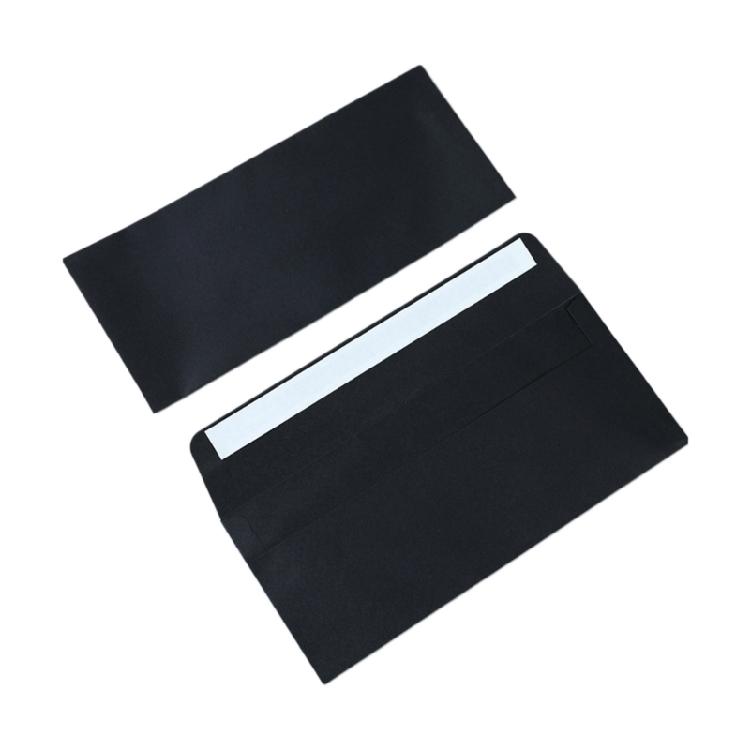 Набор из 100 стильных черных самоклеящихся конвертов стандартных размеров, 10 вариантов дизайна, подходит для важных писем и приглашений. 1