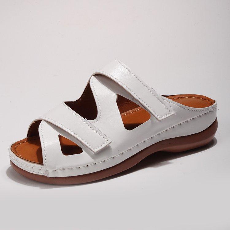 2023 Summer New Roman Sandals Casual Wedge Slippers Hollowed Out Fashion Breathable Women's Shoes