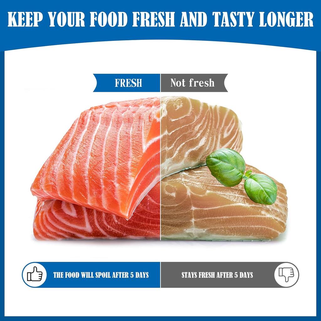 Vacuum Sealer, Handheld Compact Vacuum Sealer, Vacuum Sealer Pump & Food Saver with 20 Reusable Vacuum Bags for Food Fresh & Storage (1 Pump+20 Bags)