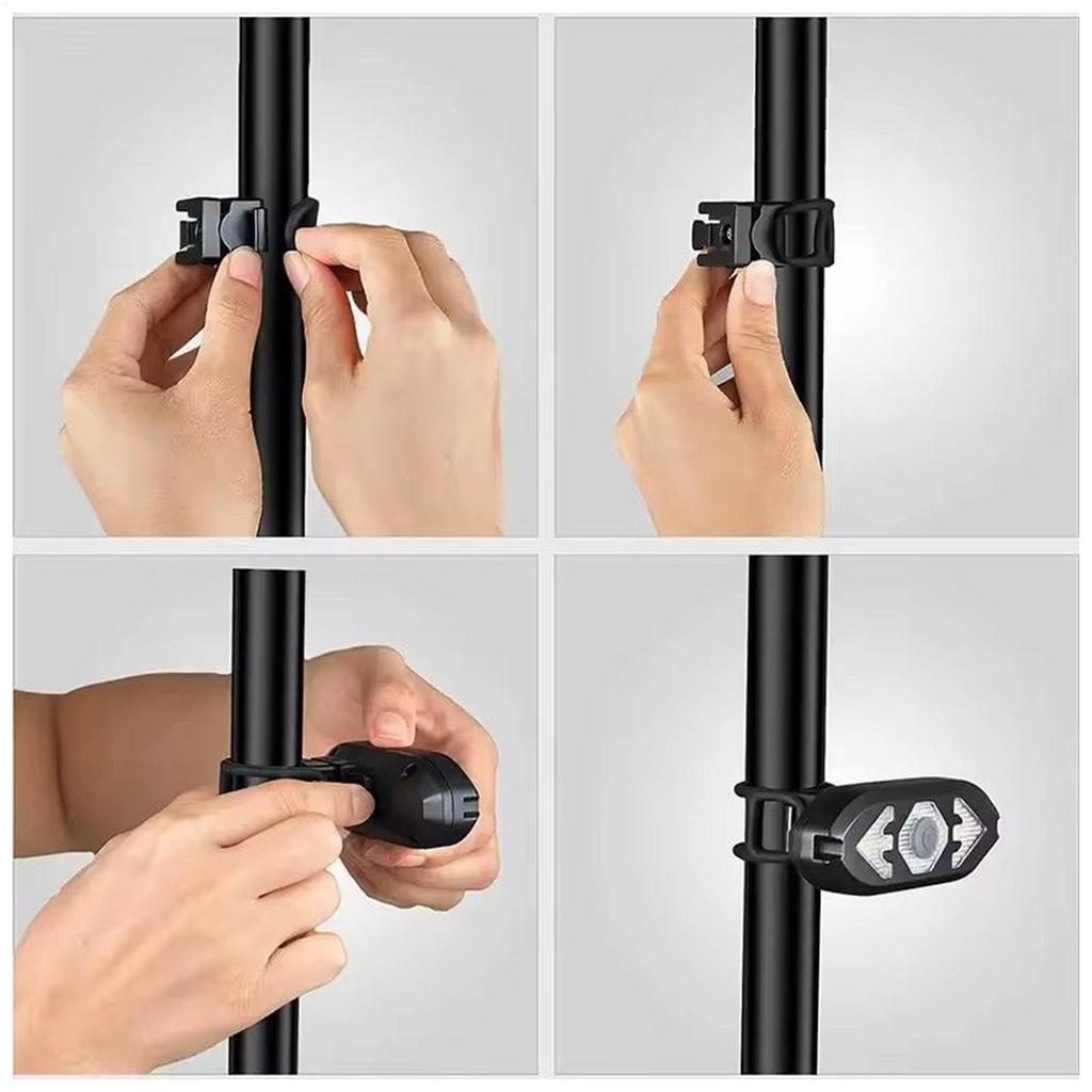 Bike Tail Light USB Back Sensing Light Cycling Brake Sensing Lamp for Scooter Bike Mountain Road Daily Commuting Trip Outdoor