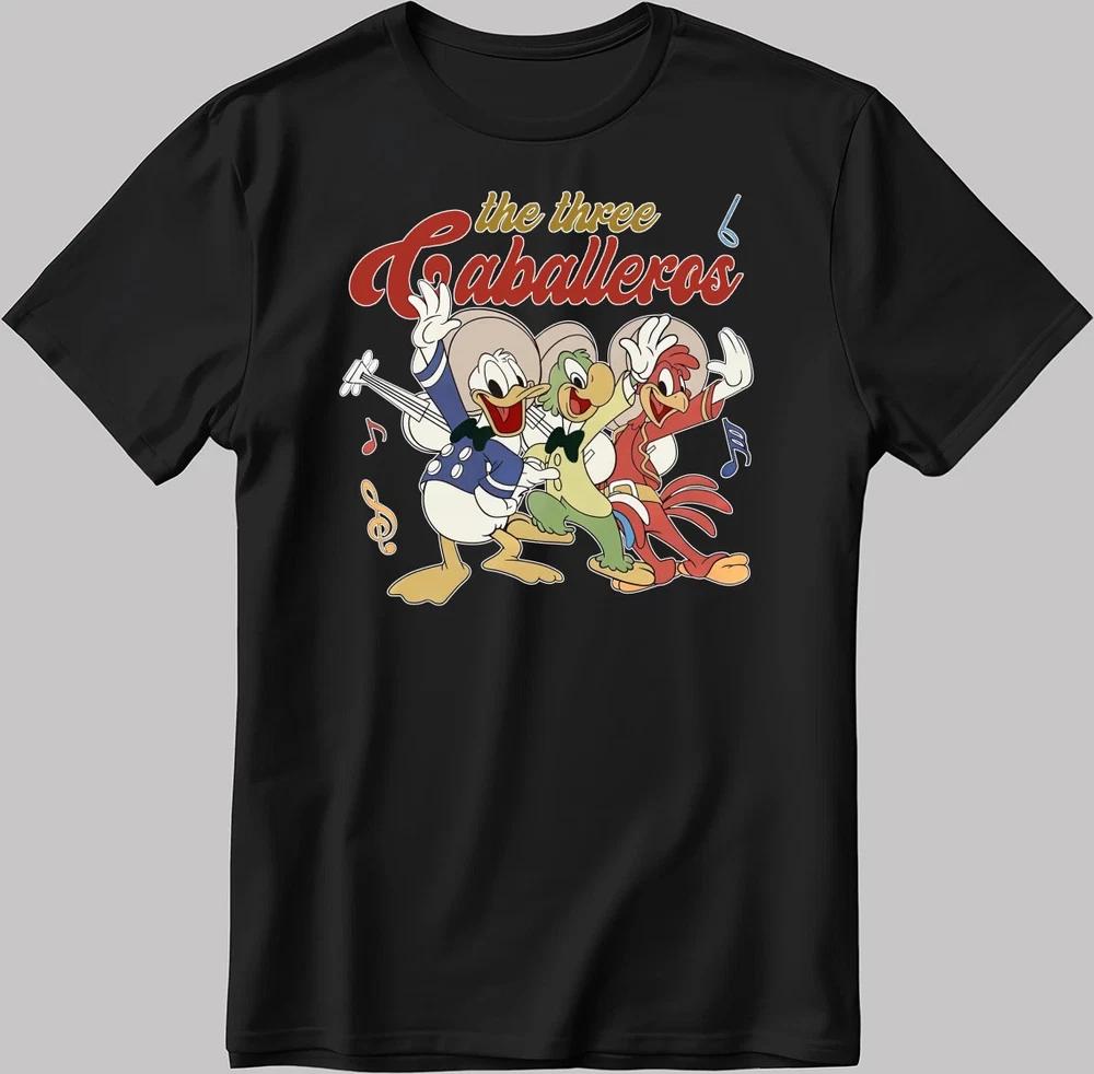 The Three Caballeros Black Tshirt S