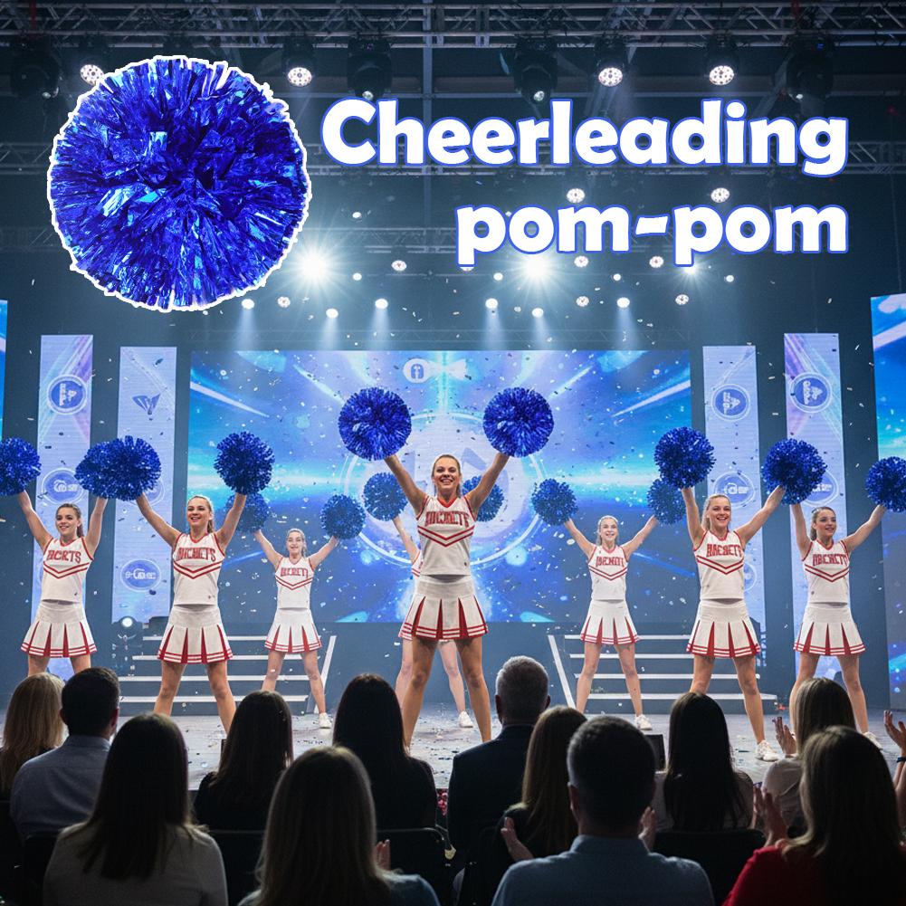 1pc Cheerleading Pom Poms Colorful Crinkle Balls Girls Kids Finger Cheer Balls Dance Cheerleading Accessories