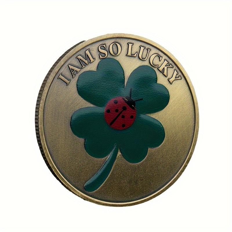 Lucky Coin Commemorative Coin Collection Clover Souvenir