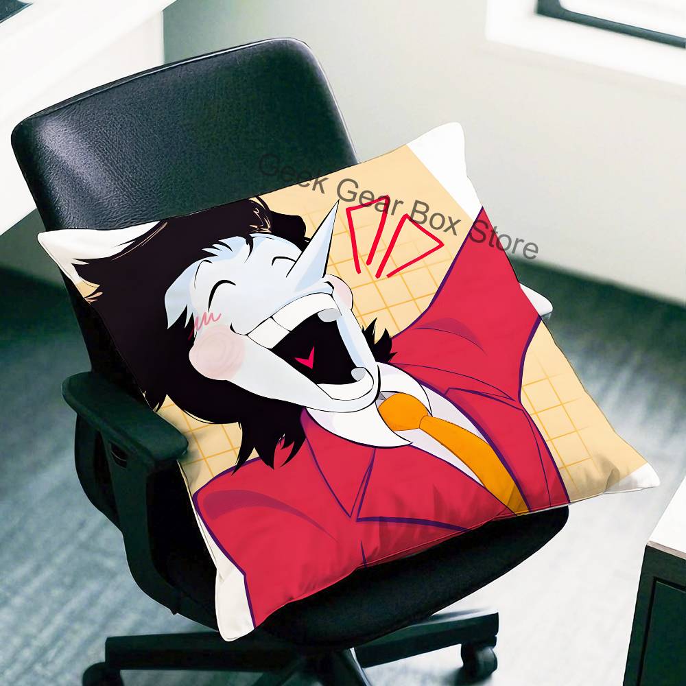 Game D-Deltarune Spamton Anime Celebrity Merchandise All-Match Printed Pillow Case Sofa Car Office Room Decoration Protector