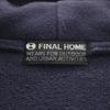 FINAL HOME Long sleeve Sweat double riders Zip hoodie M Navy Men's Used