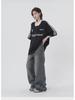 V-neck Oversized Hip-Hop Retro Embroidered Jersey T-shirt - Unisex Short Sleeve