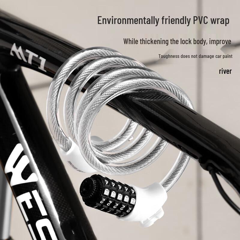 WEST BIKING Portable 5-Digit Password Bike Cable Lock