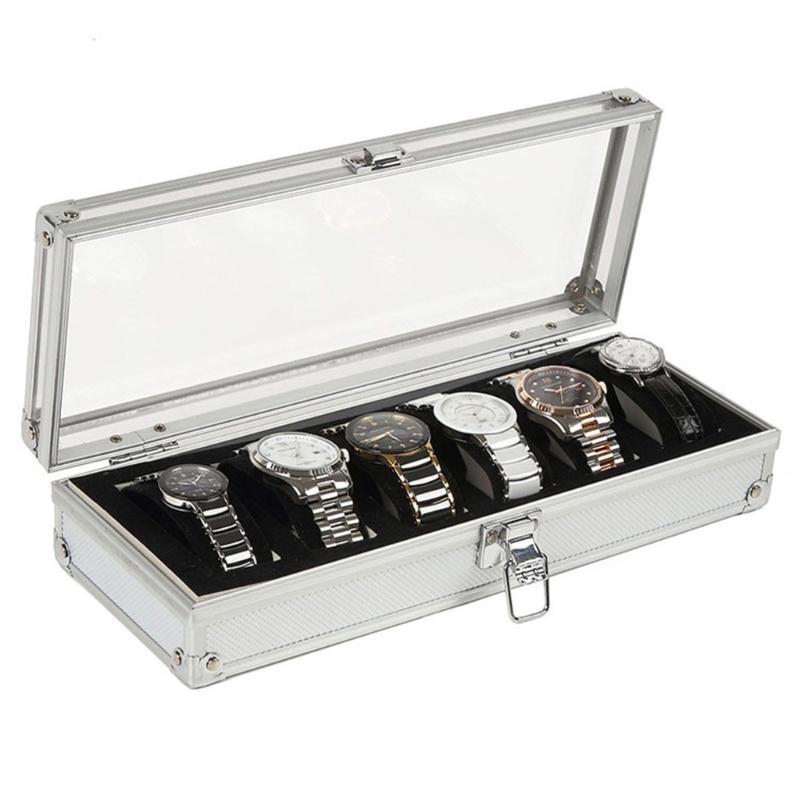 6/12 Slots Watch Box Organizer Watch Display Storage Box Jewelry Watch Box