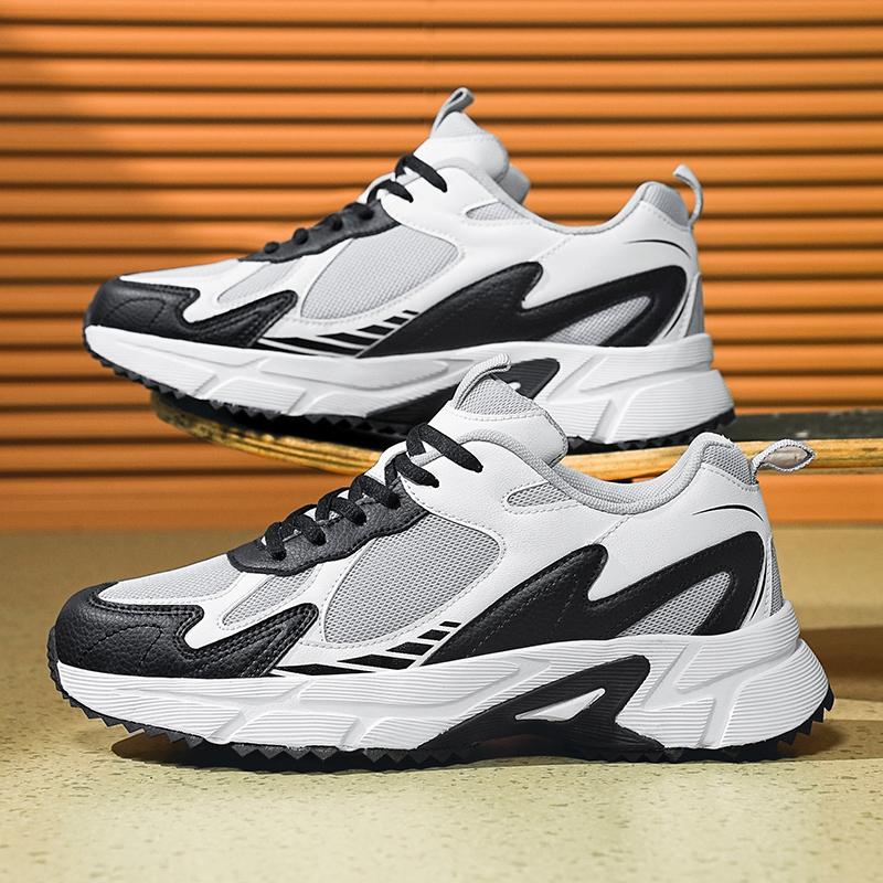 

Men s Running Shoes 2025 New Casual Mesh Breathable Lace Up Sports Shoes Men s Fashionable Lightweight Anti Slip Walking Shoes 39