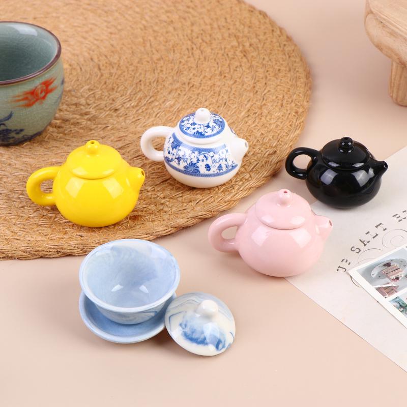 Mini Kung Fu Herbata Czajniczek Filiżanka Chiński Ceramiczny Czajnik Dekoracja Domu Kubek do Kawy Urocza Ceramika Biurkowe Ozdoby
