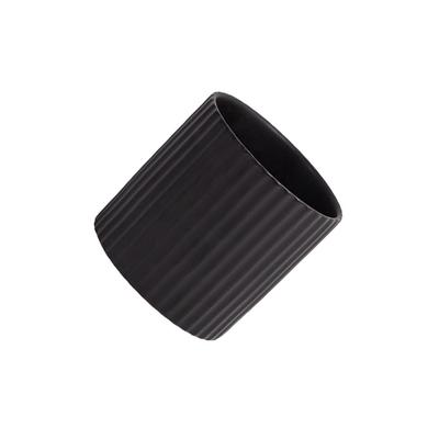 Striped Ceramic Flowerpot Pots Succulent Planter Round Indoor Smooth Surface Bonsai Home Potted Decoration Gifts
