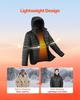 VEVOR Heated Jacket for Women with 7.4V Battery, Soft Shell Electric Heating Coat