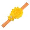 European Childrens Fabric Flower Hairband With Crystal Accents For Baby Girls
