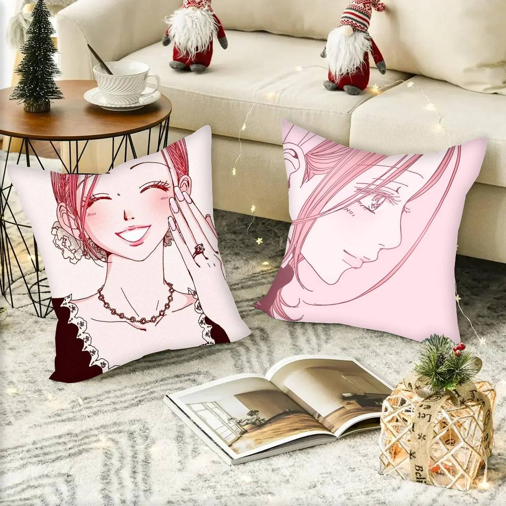 Komatsu Nana Japanese Anime NANA Pillow Case Square Pillow Bedroom Sofa Leisure Comfort Cushion Car Home Decoration