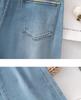 Li Shaonü Women's High-Waisted Rhinestone Wide-Leg Jeans, 2026 Summer Loose Slimming Drape Straight Pants