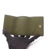Used GUCCI Mini Wallet Logo Tri-fold Wallet 736151 Leather Khaki Used Women