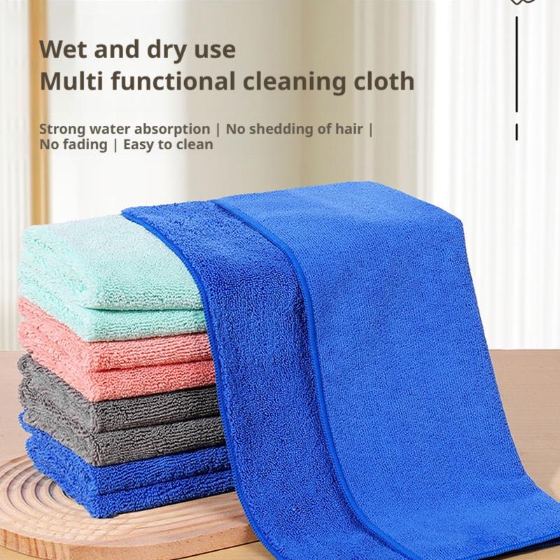 SEAMETAL 350GSM Microfiber Car Wash Towel High Density Absorbent Cleaning Cloth Car Detailing Window Glass Scratch-Free Washcloth