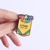 Jeden Tag kreiert Emaille-Anstecknadeln Bunte Buntstifte Broschen Reversabzeichen Cartoon Floral Niedlicher Kleidungsschmuck Geschenk für Freunde