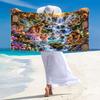 Fairyland Wonderland Print Beach Towel, Large Soft Quick Dry Towel for Beach Camping Swimming