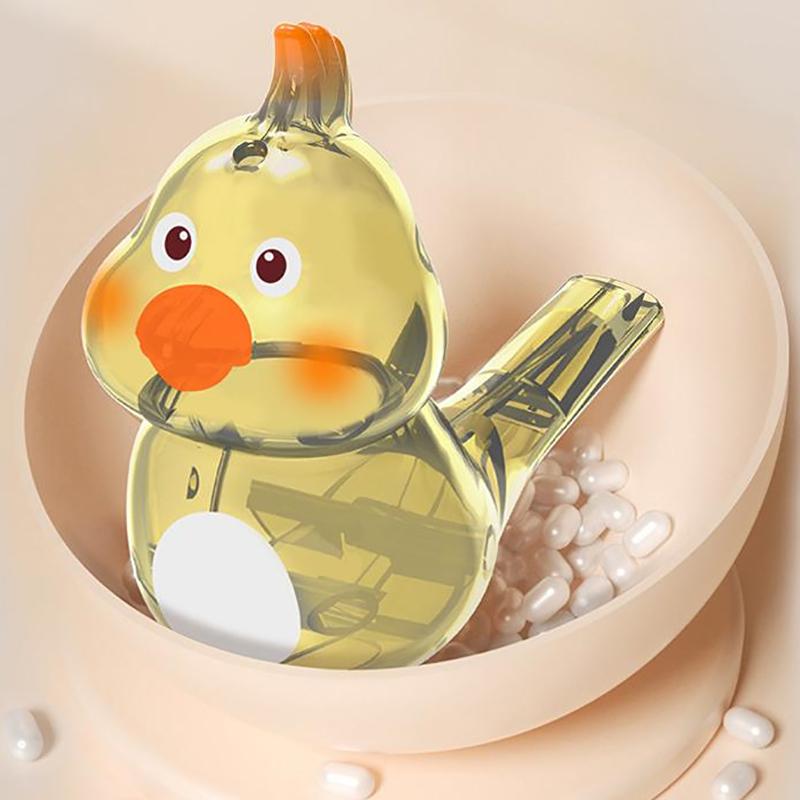 1Pcs Bathtime Musical Toys Cartoon Bird Whistle Water Whistle Bird Shaped With Lanyard Small Musical Instrument Toy Gift