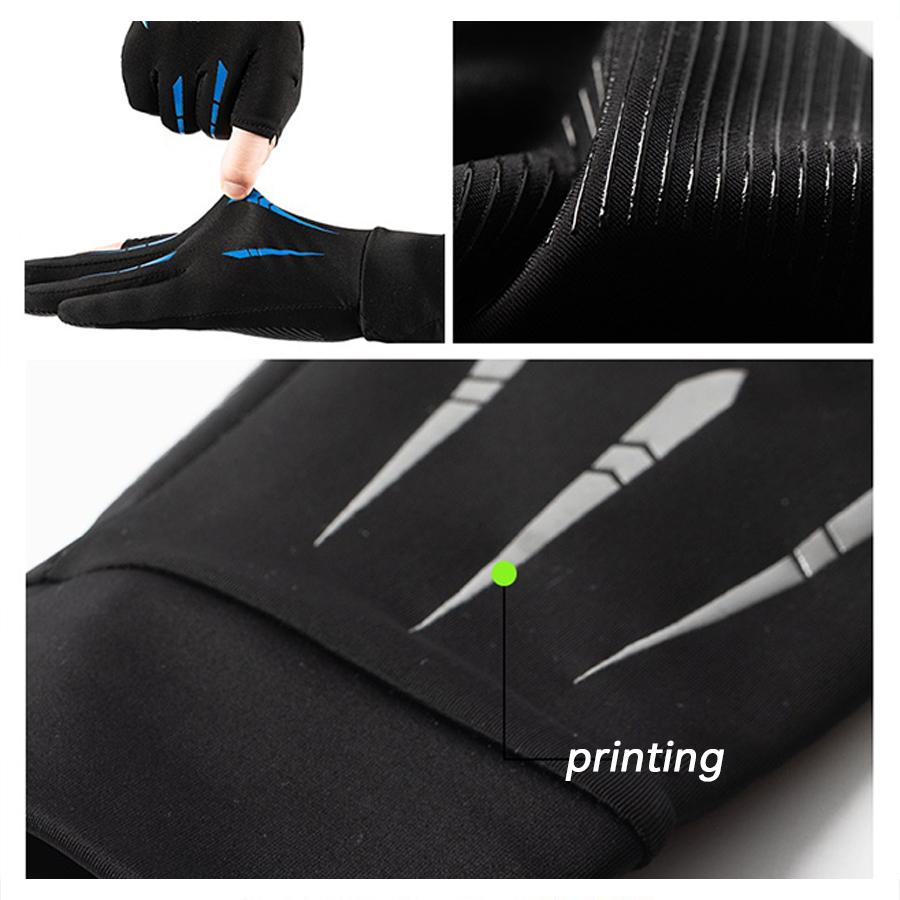 Ice Silk Gloves Men Women Breathable Touch Screen Thin Sunscreen Outdoor Riding Glove Anti UV Highly Elastic Quick Drying Gloves