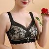 No Steel Ring Bra Women's Adjustable Double Breast Bra Anti Sagging Full Cup Large Size Thin Bra