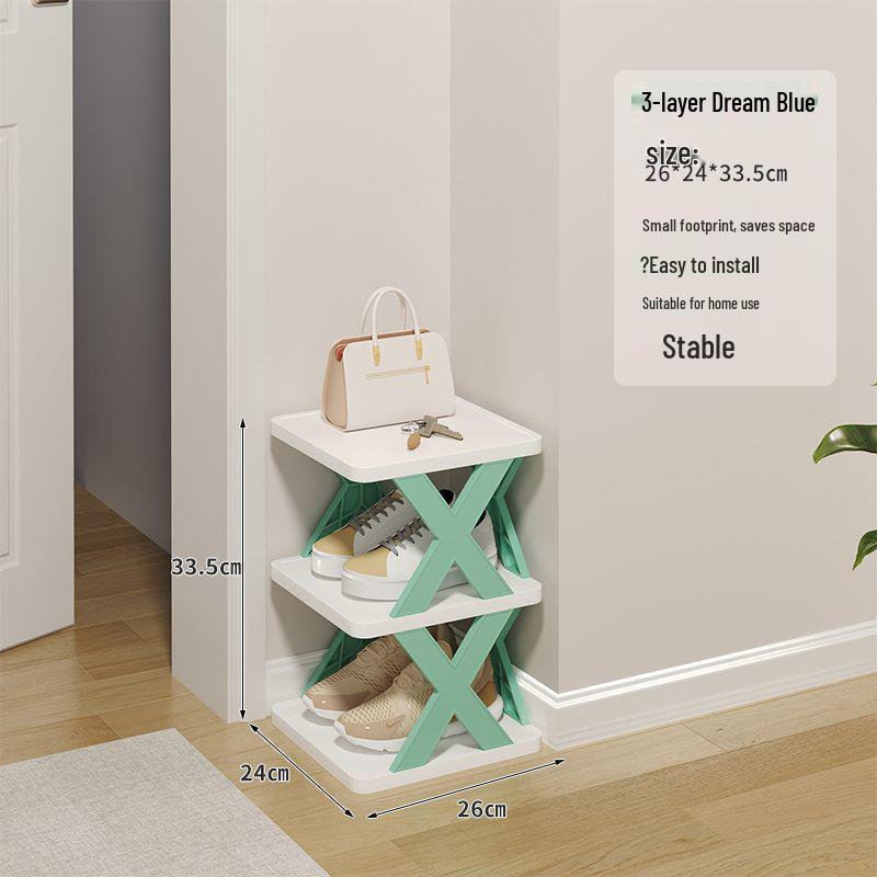 Compact Lightweight Shoe Rack: Space-Saving, Removable Storage for Dorms & Indoor Use